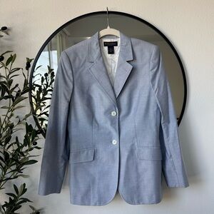 Brooks Brothers Women's Light Blue Cotton Blazer 8